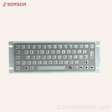 Metal Keyboard na may Touch Pad